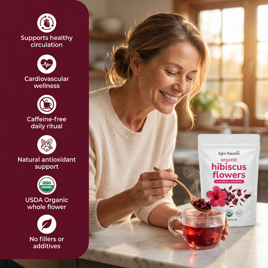 Pure Organic Dried Hibiscus Flowers