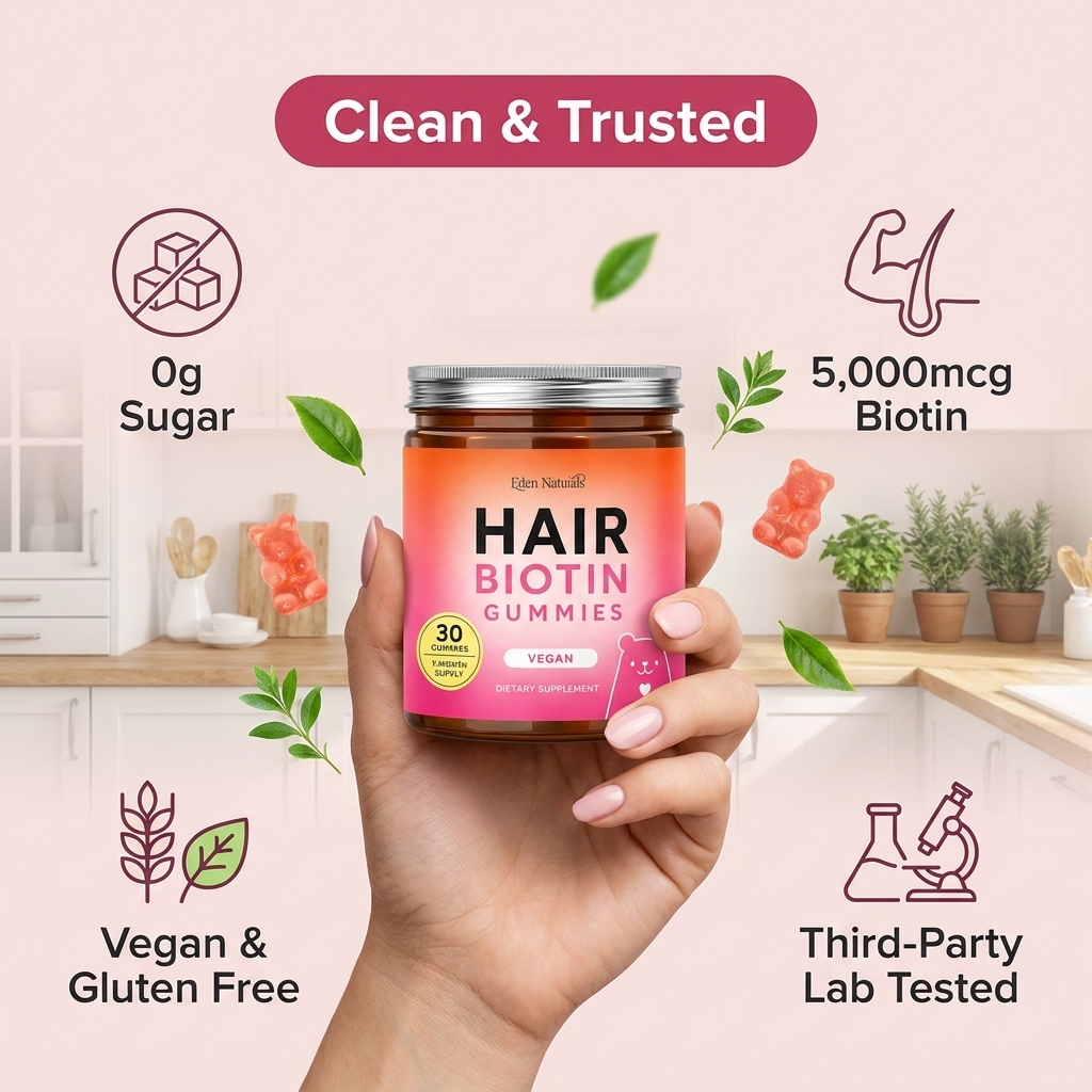 Hair Biotin Gummies - 5000 mcg biotin