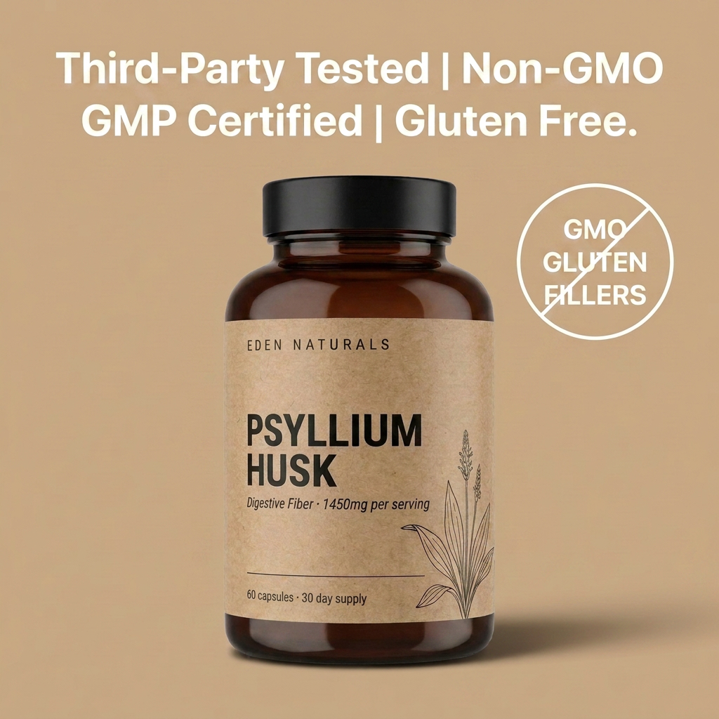 Premium Psyllium Husk Fiber 1450mg