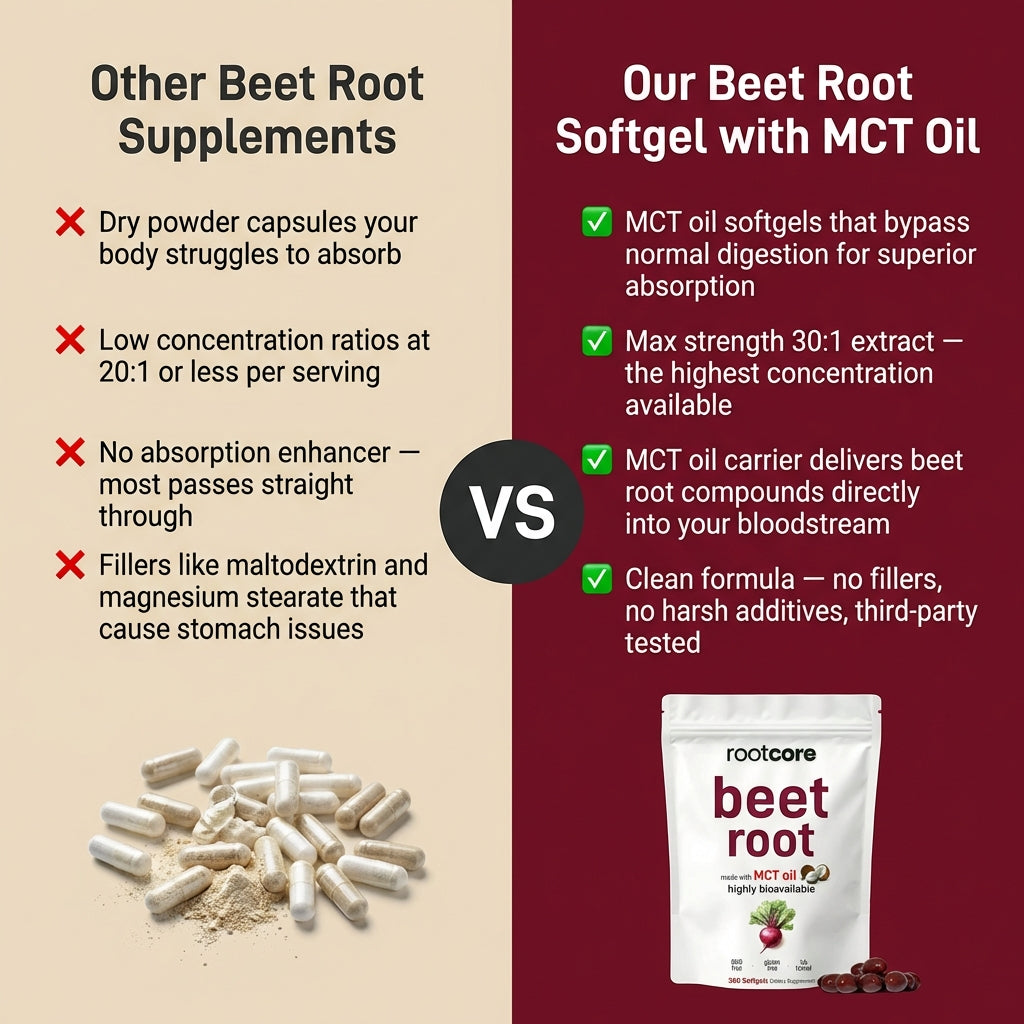 Beet Root Softgels with MCT Oil