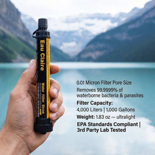 Eau Claire Portable Water Filter Straw