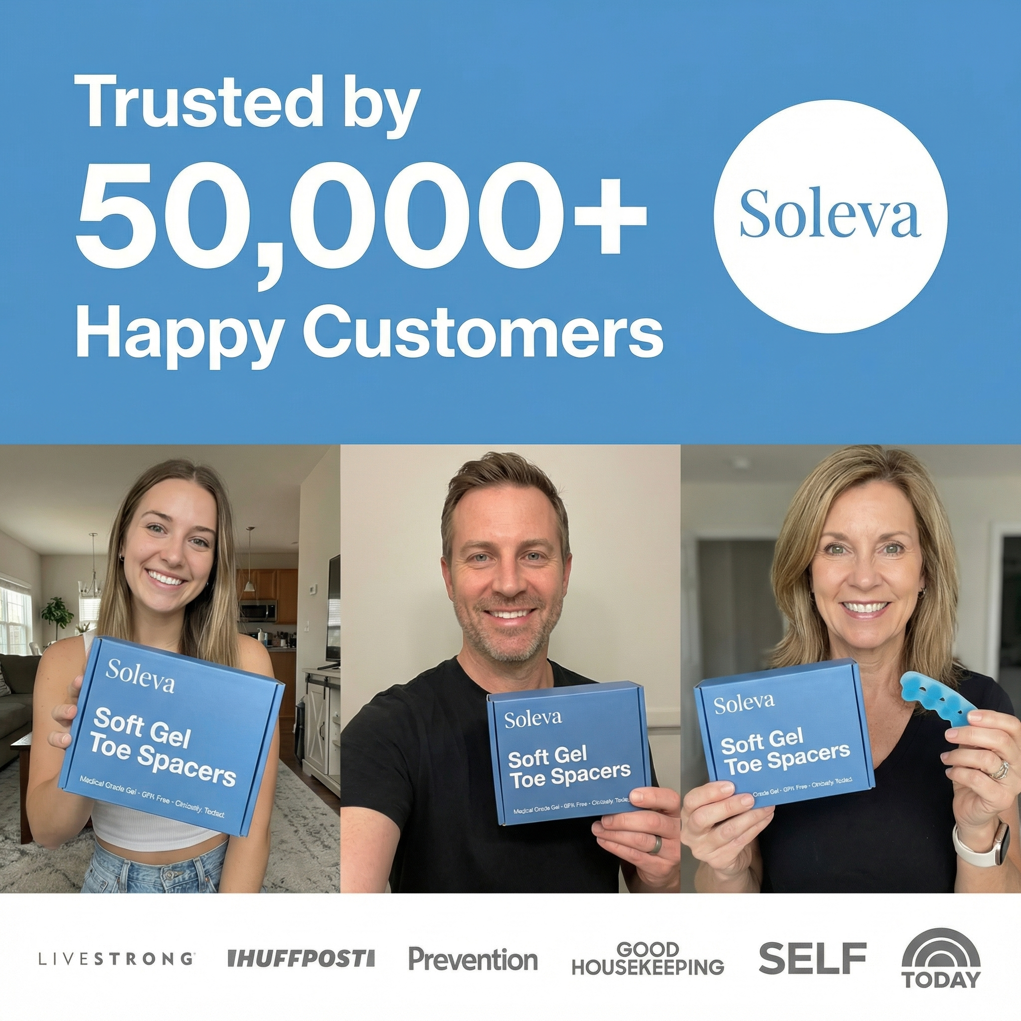 Soleva Soft Gel Toe Spacers