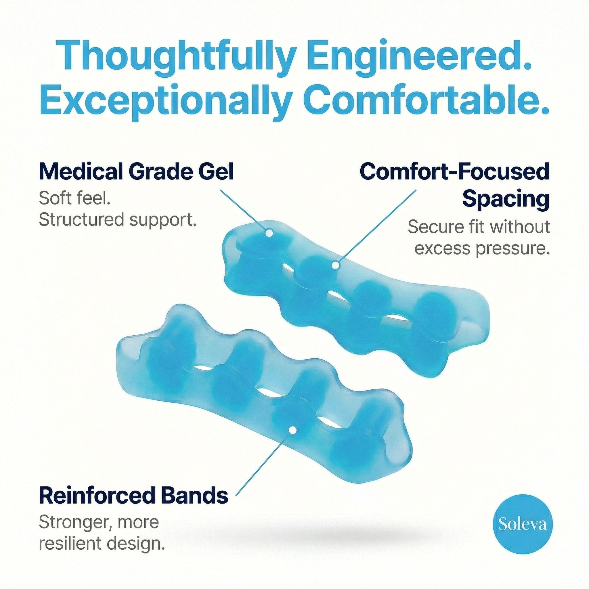 Soleva Soft Gel Toe Spacers