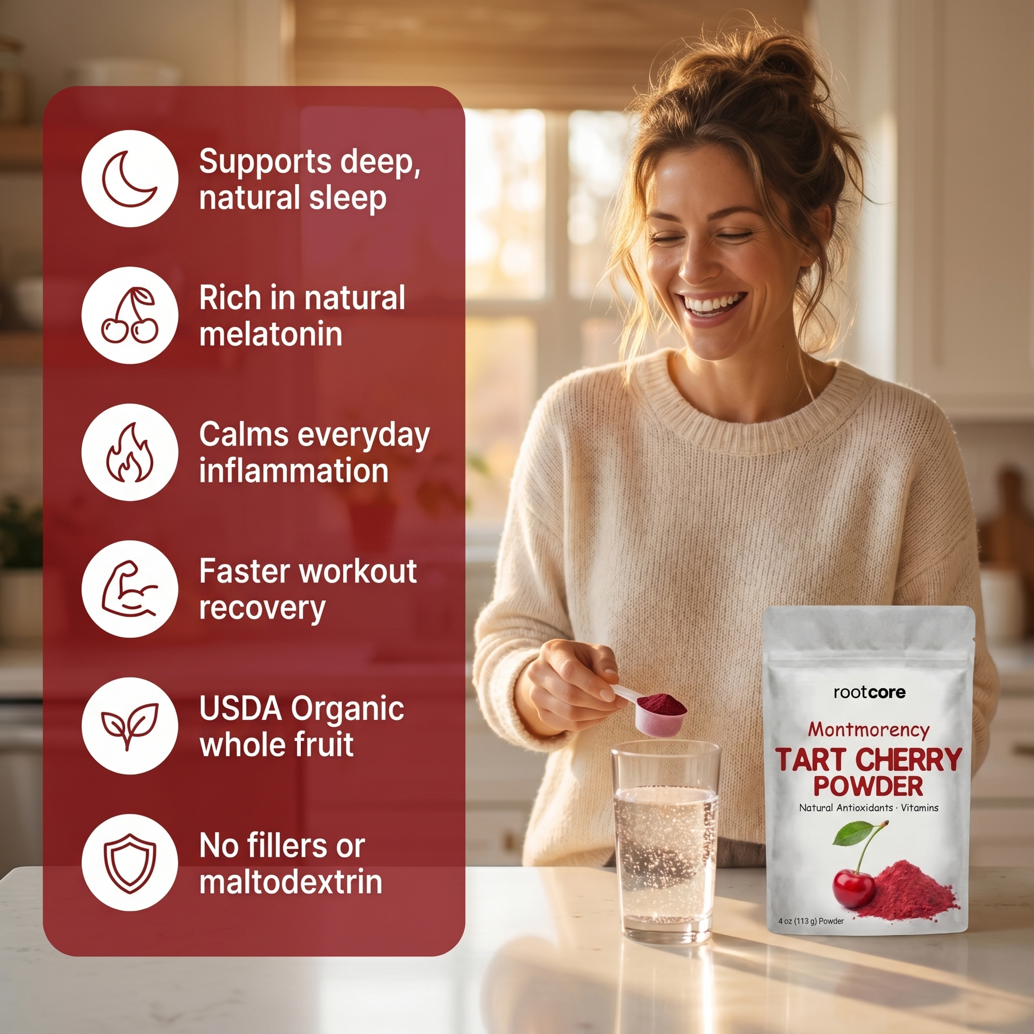 Organic Freeze-Dried Montmorency Tart Cherry Powder
