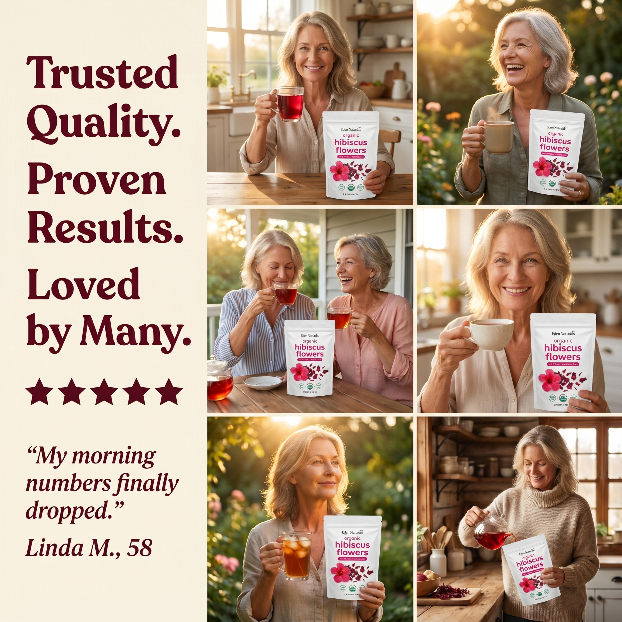 Pure Organic Dried Hibiscus Flowers