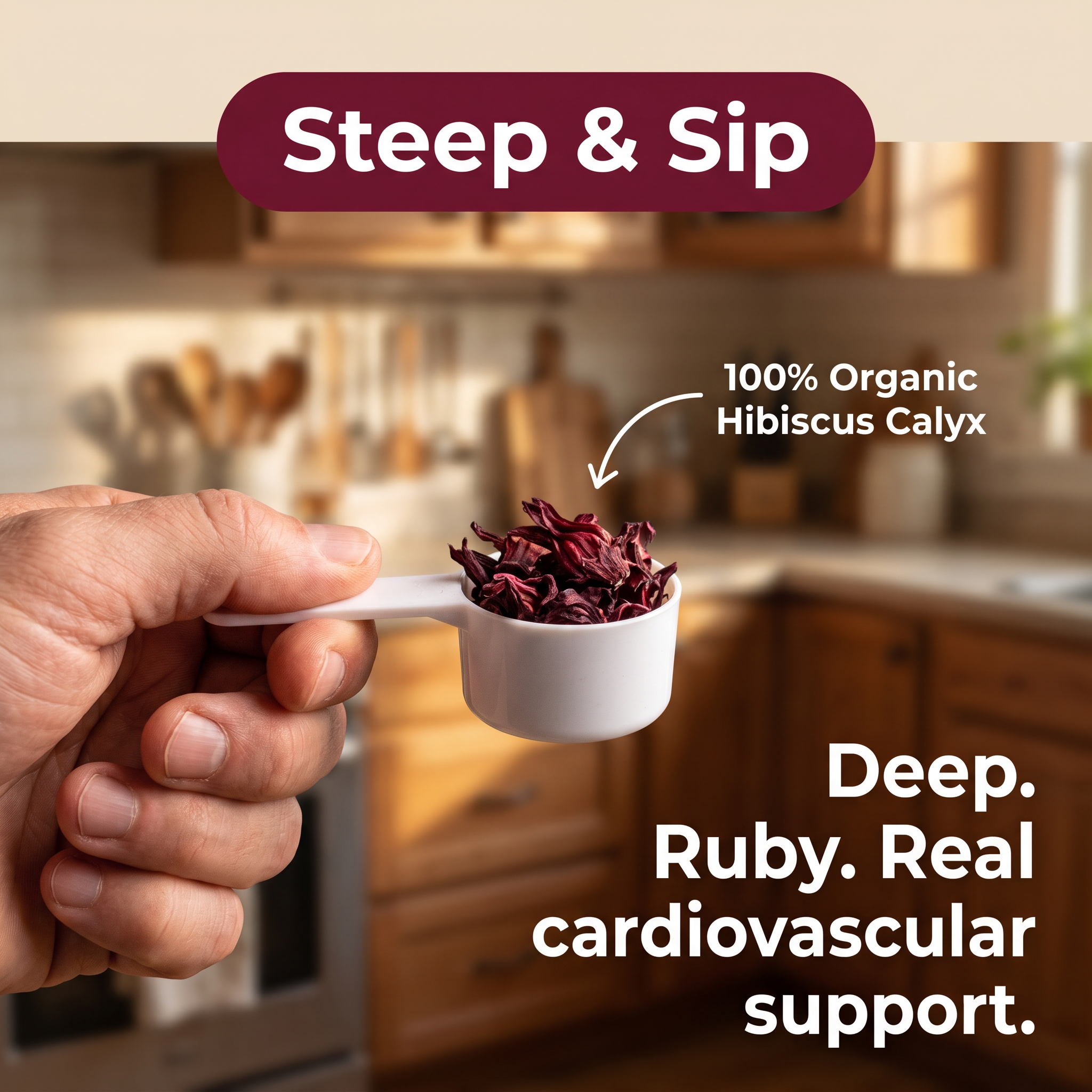 Pure Organic Dried Hibiscus Flowers