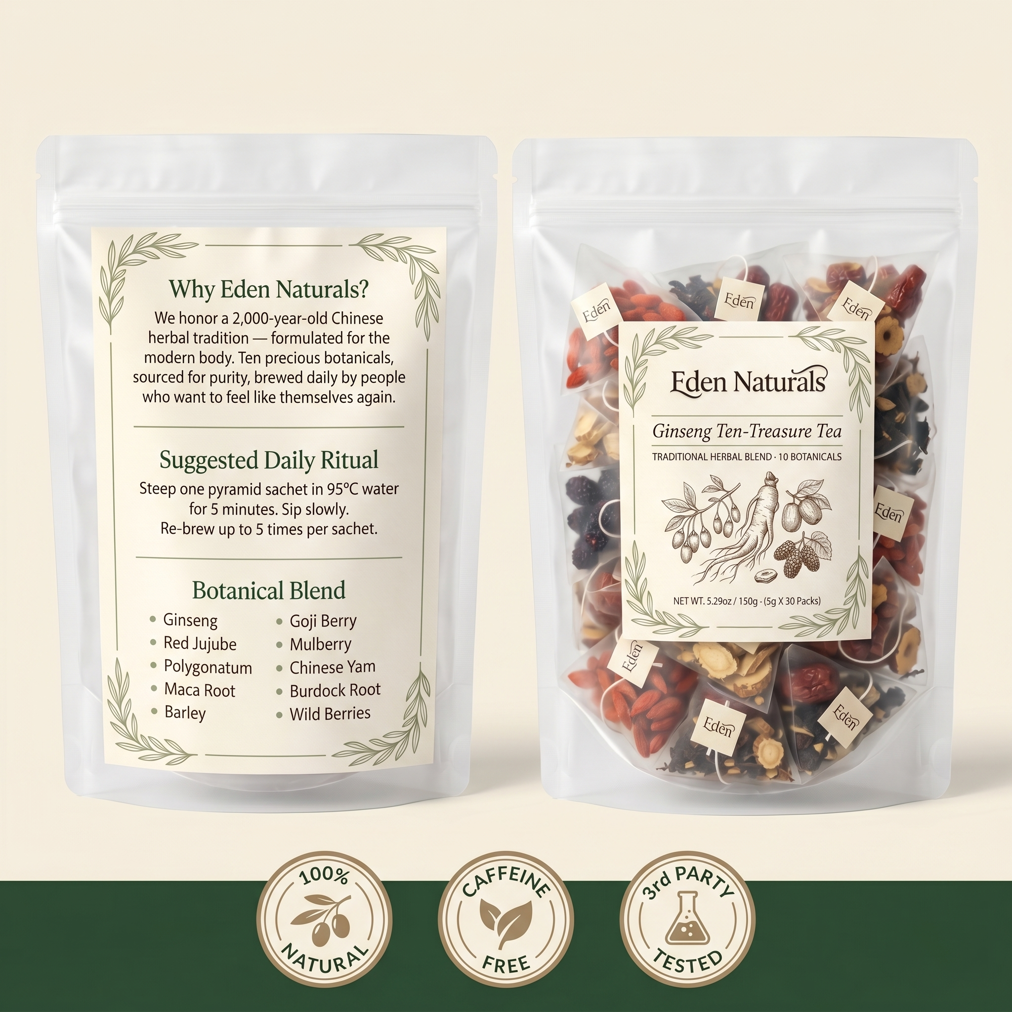 Kidney Support Ginseng Ten-Treasure Tea