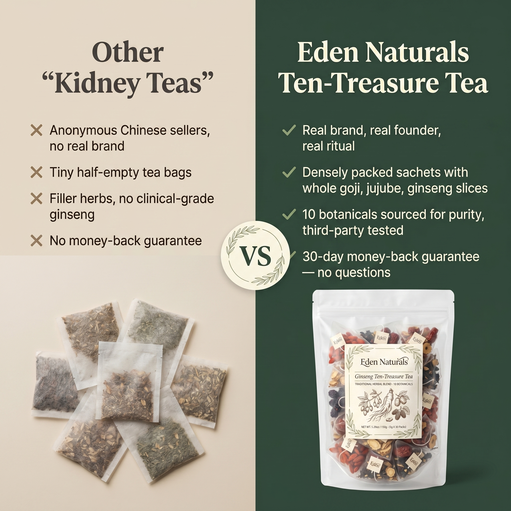 Kidney Support Ginseng Ten-Treasure Tea
