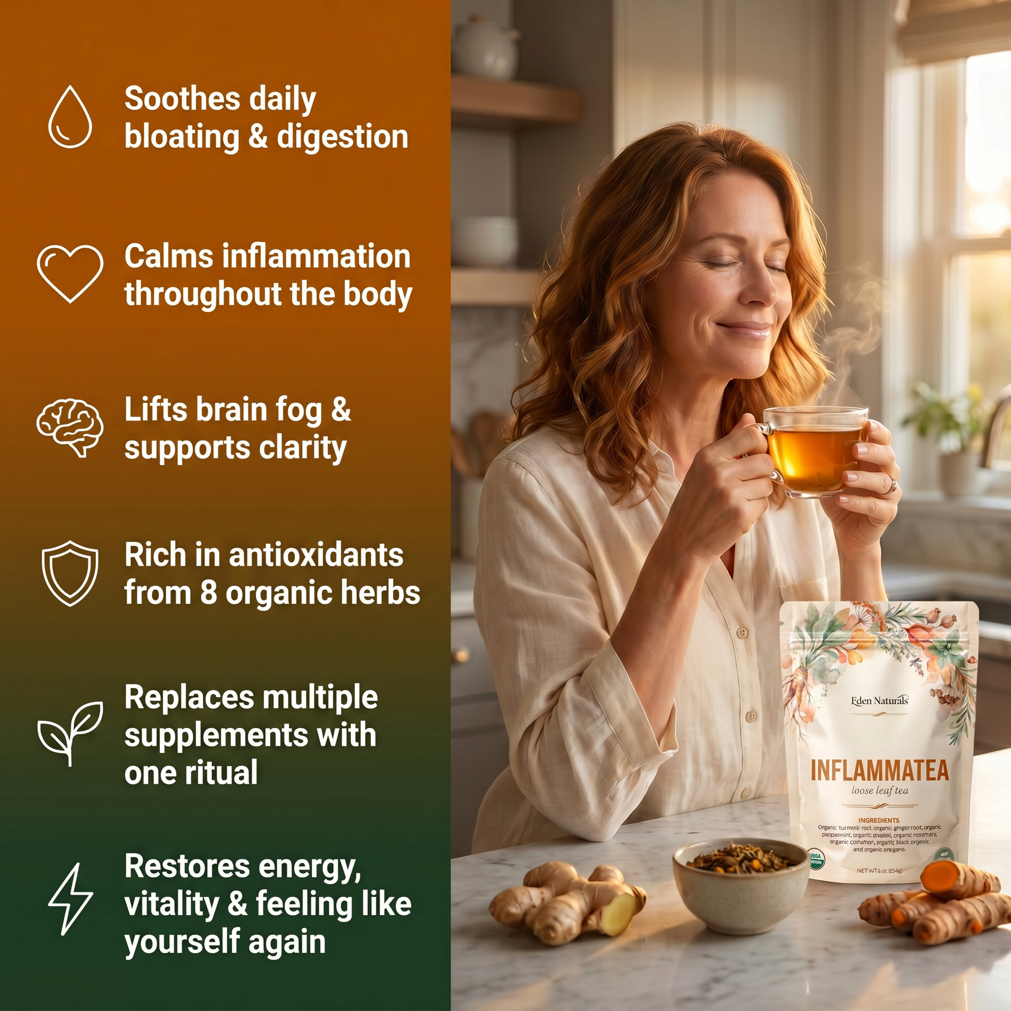 Inflammatea Pure Organic Loose Leaf Tea