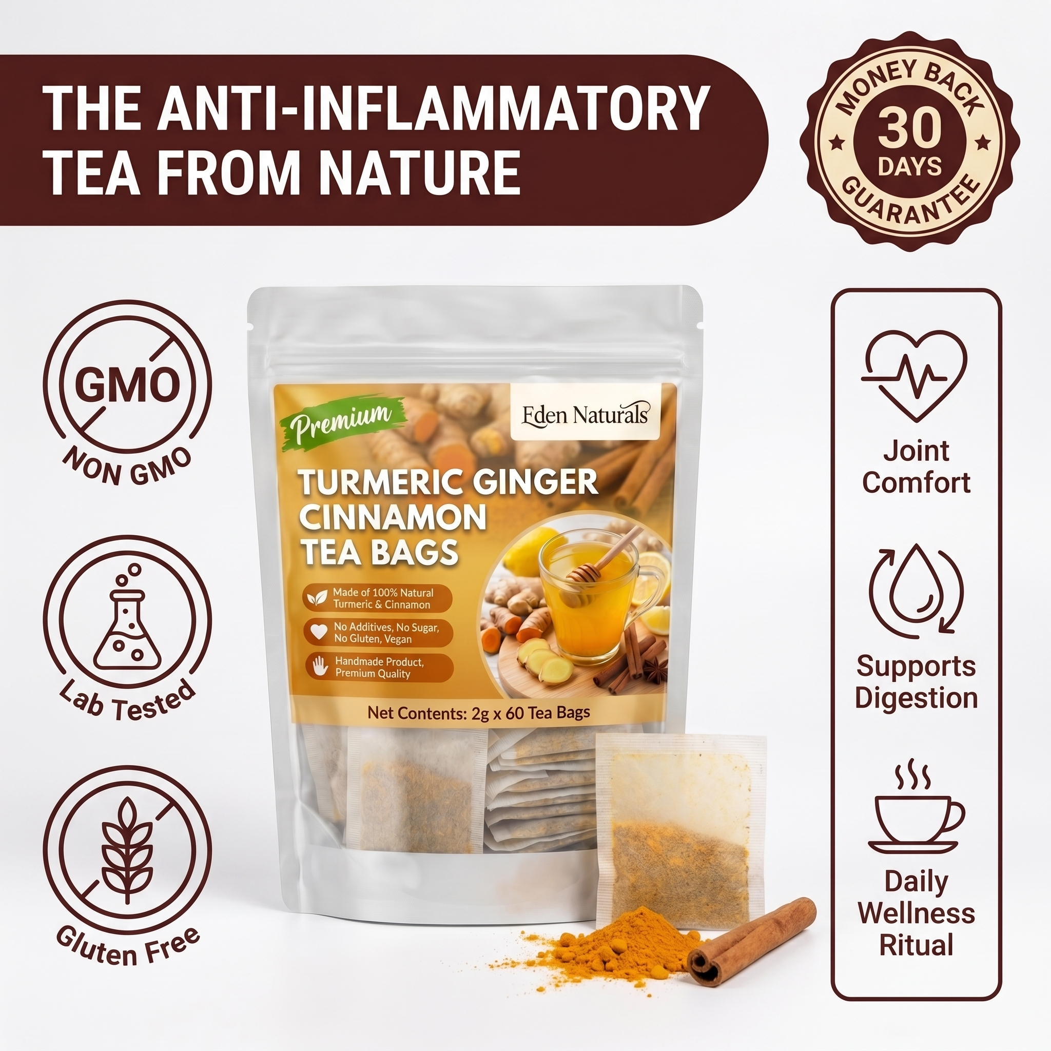 Turmeric Ginger Cinnamon Tea