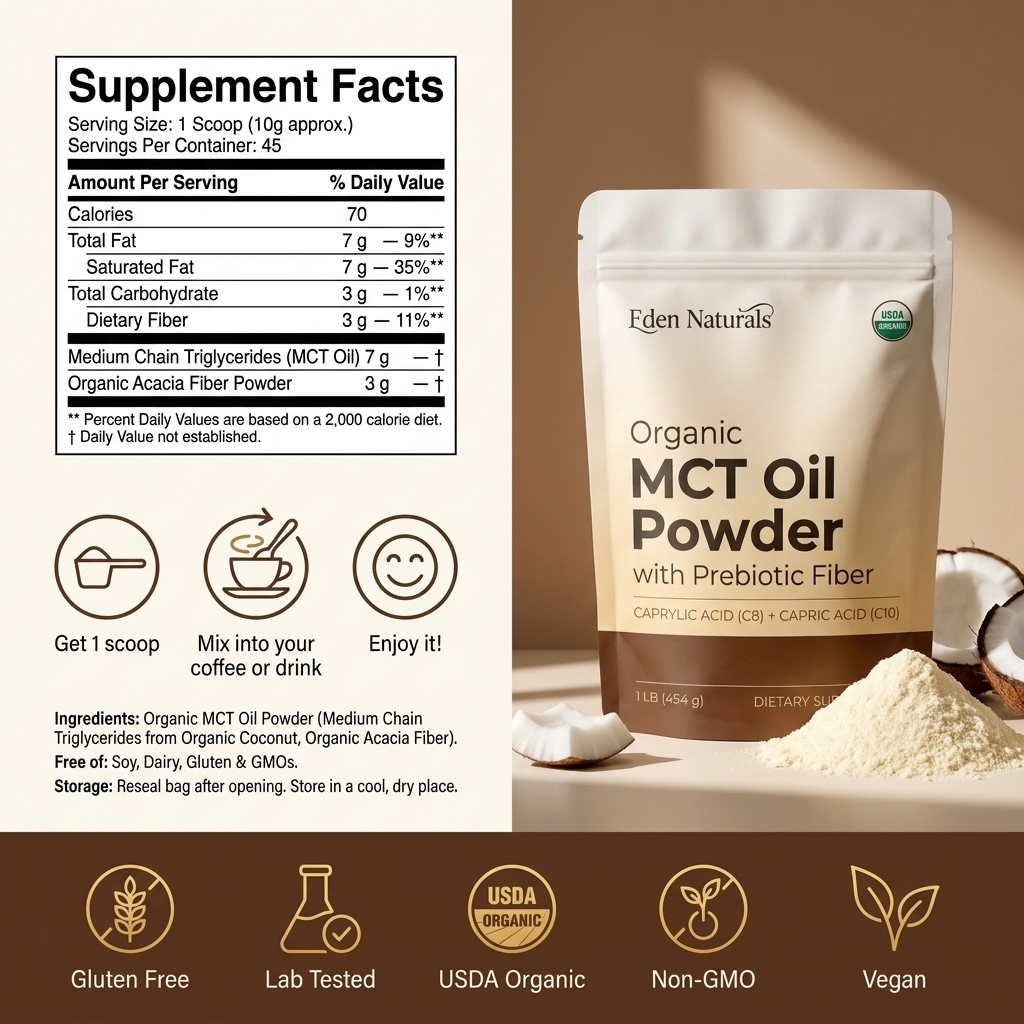 Organic MCT Oil Powder