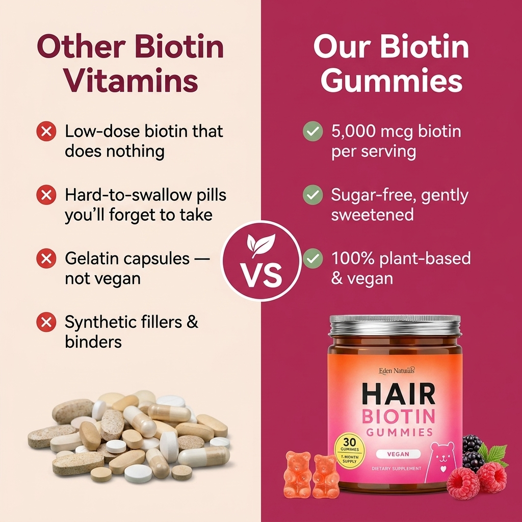 Hair Biotin Gummies - 5000 mcg biotin