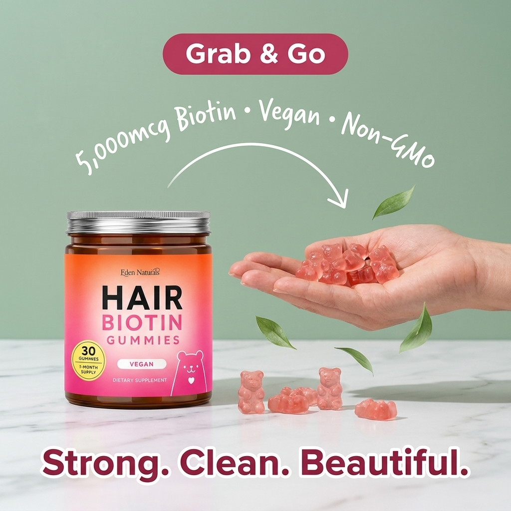 Hair Biotin Gummies - 5000 mcg biotin