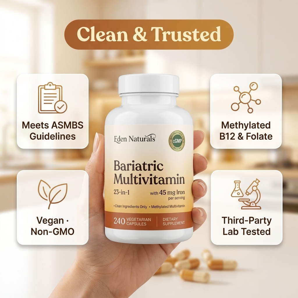 Bariatric Multivitamin Veggie Capsules w/ 45 mg Iron