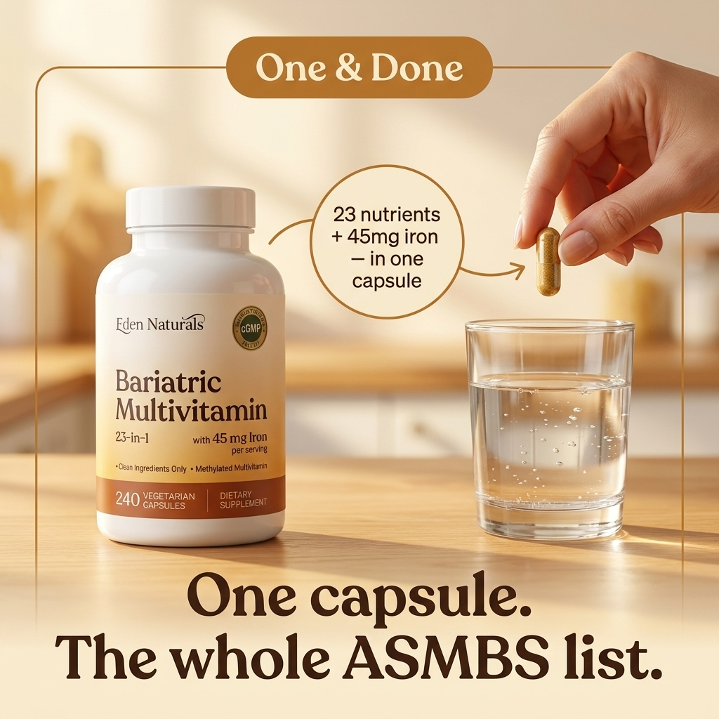 Bariatric Multivitamin Veggie Capsules w/ 45 mg Iron