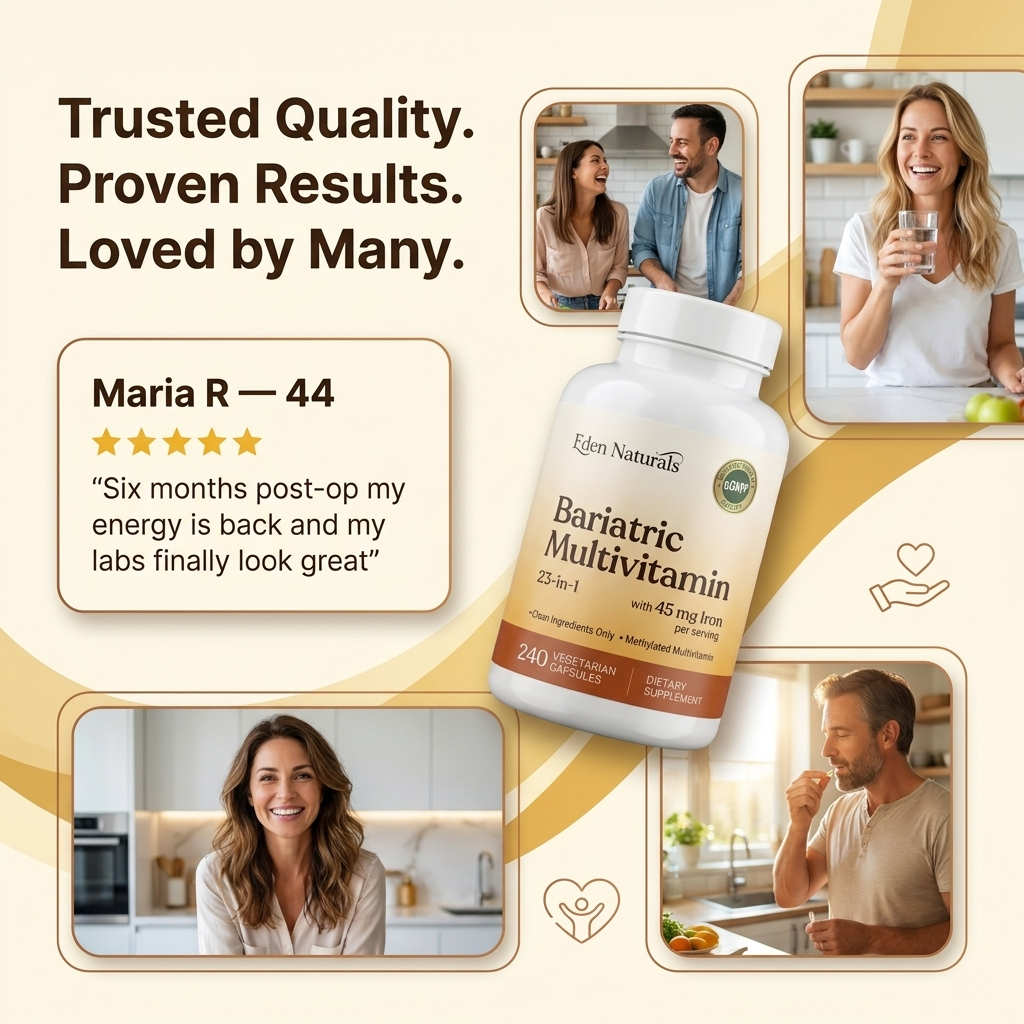 Bariatric Multivitamin Veggie Capsules w/ 45 mg Iron