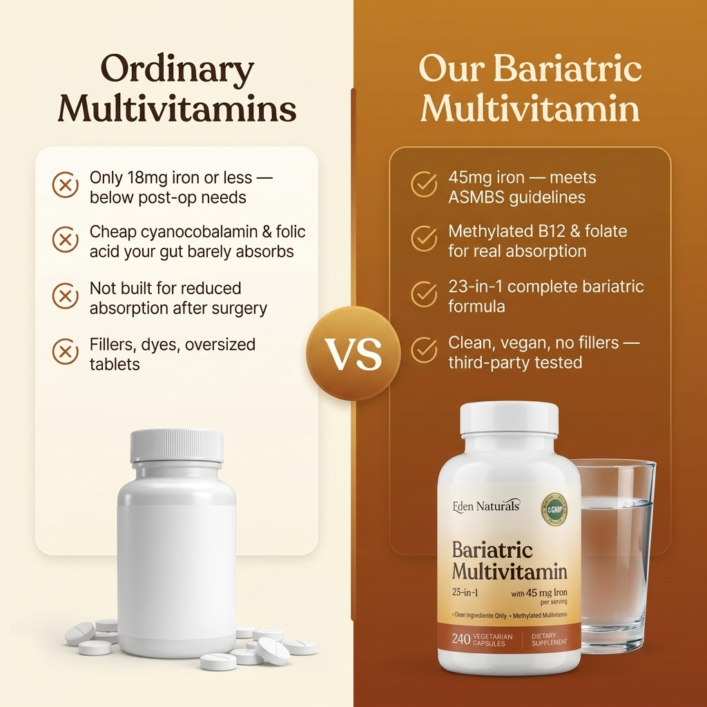 Bariatric Multivitamin Veggie Capsules w/ 45 mg Iron