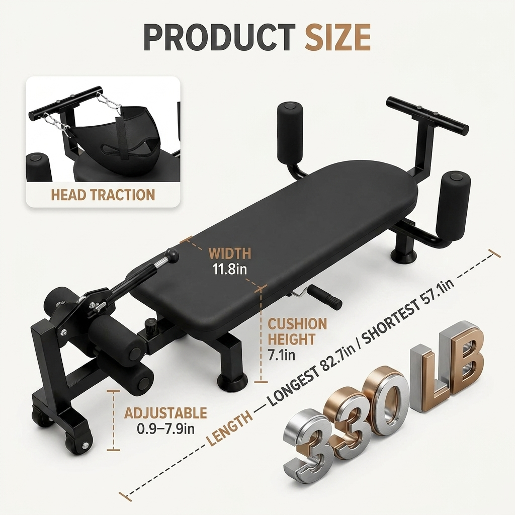 Spinova - Lumbar & Spinal Decompression Bench