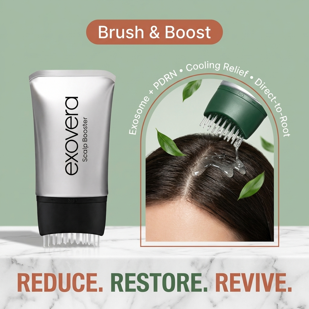Exovera Scalp Booster with Comb Brush Applicator