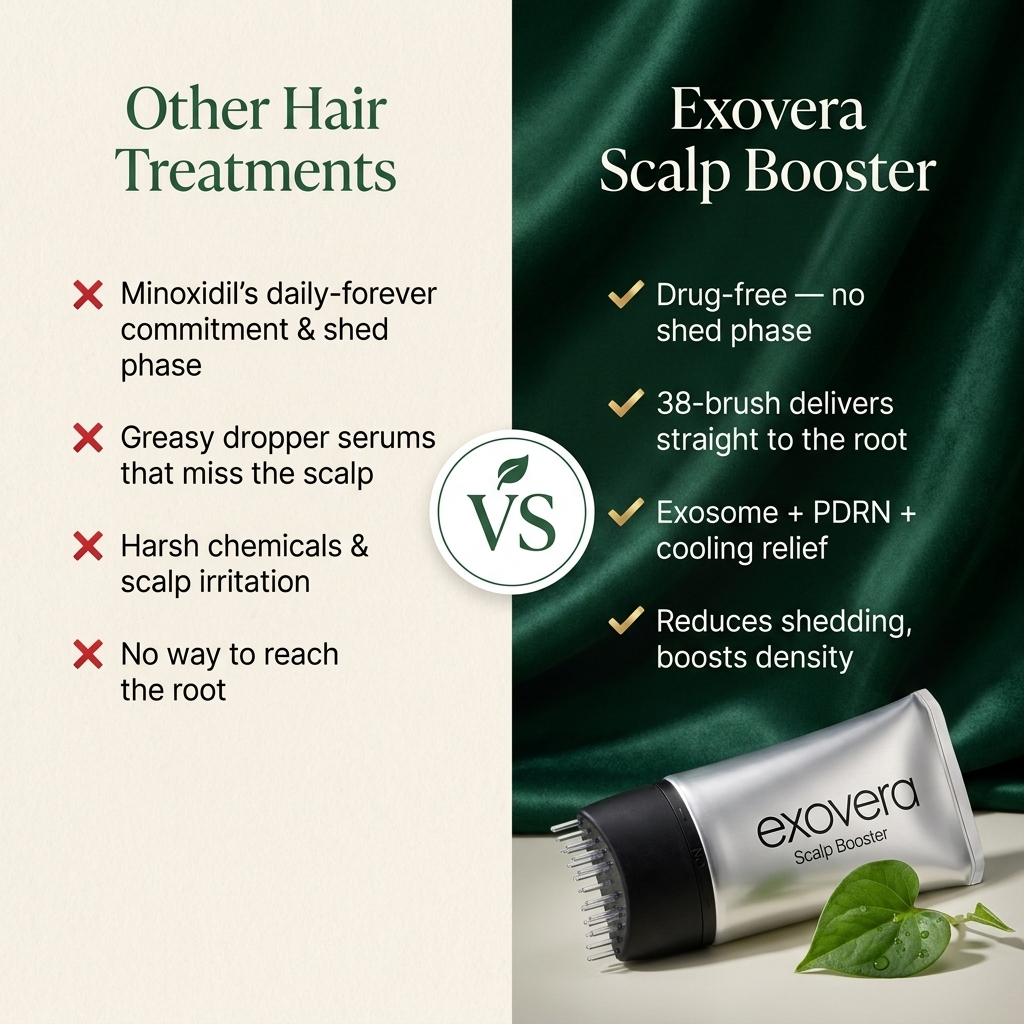 Exovera Scalp Booster with Comb Brush Applicator