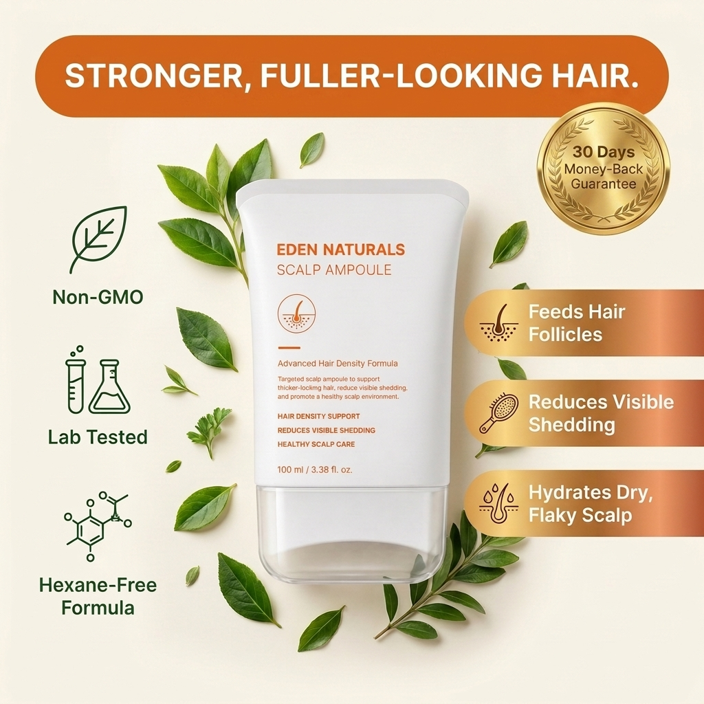 Scalp Ampoule - Hair Growth Serum with Built-In Brush