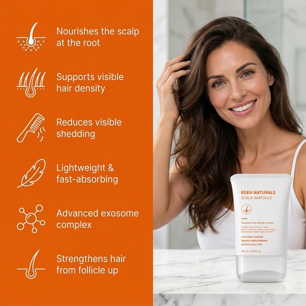 Scalp Ampoule - Hair Growth Serum with Built-In Brush
