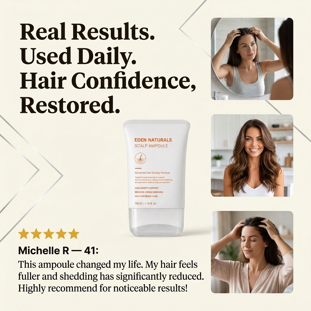 Scalp Ampoule - Hair Growth Serum with Built-In Brush