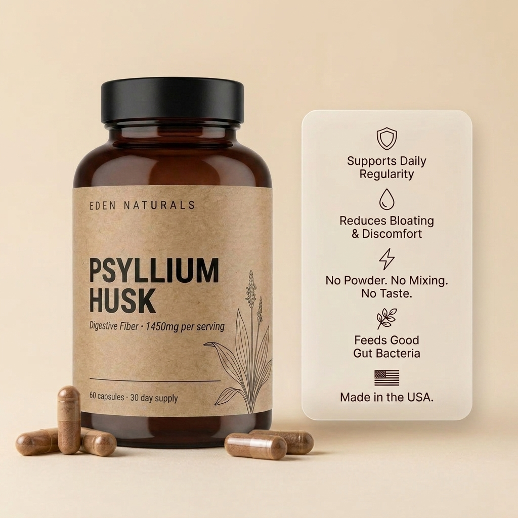 Premium Psyllium Husk Fiber 1450mg